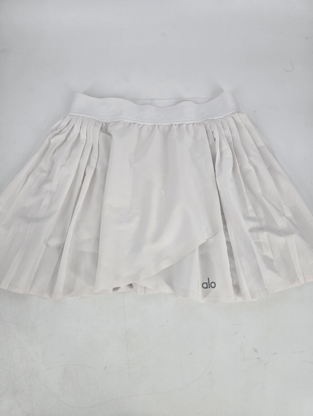 ALO Yoga Aces White Tennis Pleated Mini Skort Size XS